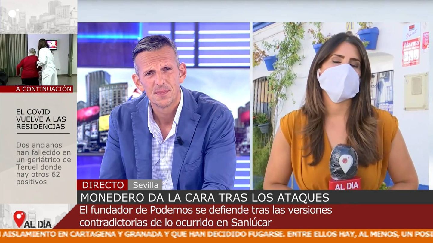 Joaquín Prat y Cristina Bravo, en 'Cuatro al día'. (Mediaset España)