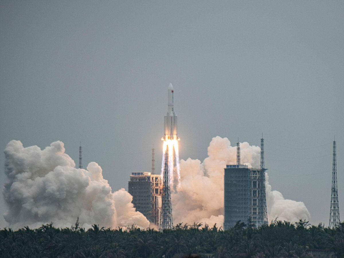 Foto: China envía con éxito al espacio un módulo clave para su estación espacial