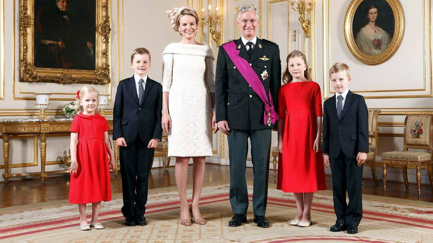 Felicitación de Navidad de la familia real belga en 2013. (Instagram/@belgianroyalpalace)
