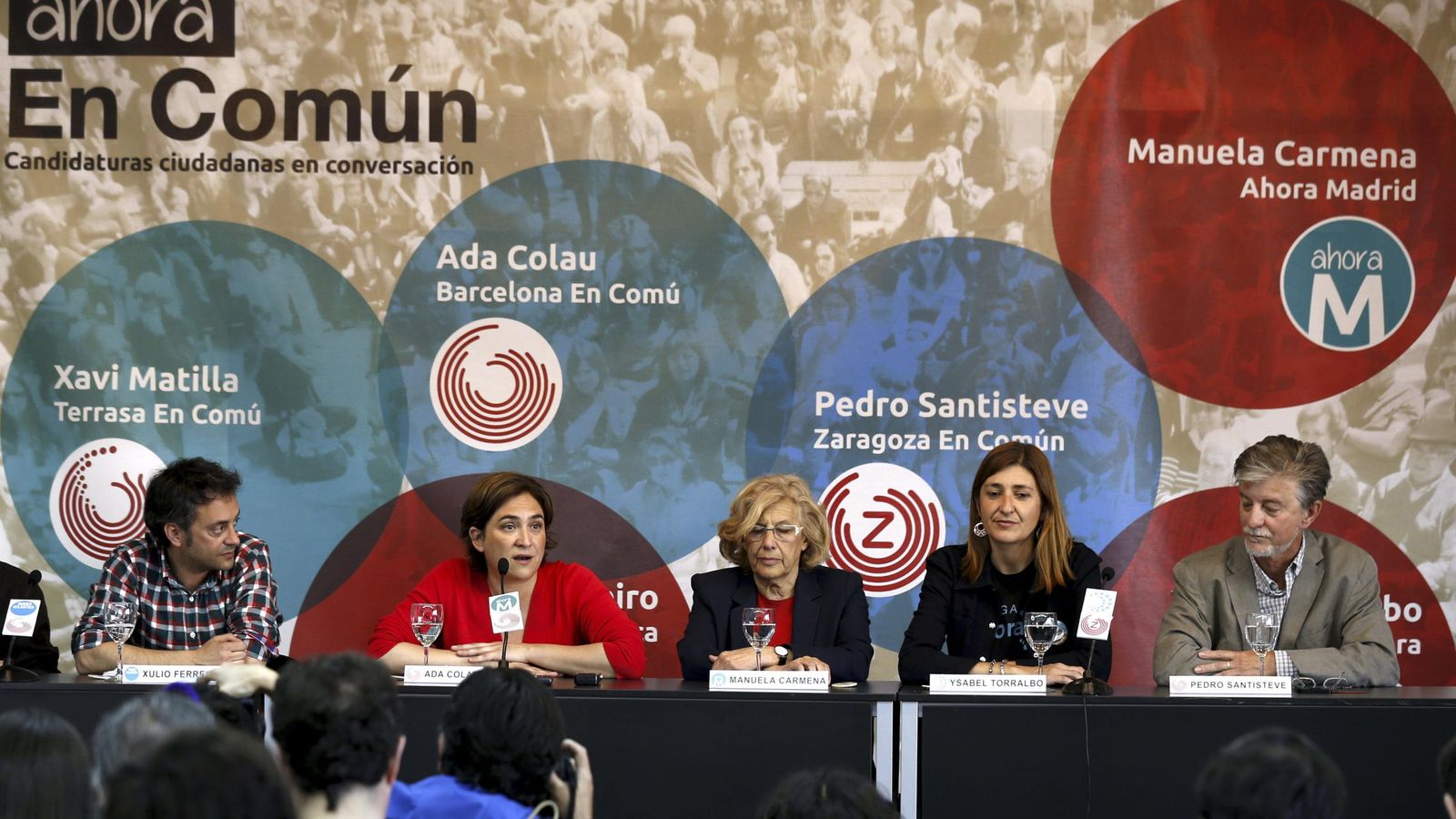 Foto: Presentación de la red de candidaturas ciudadanas a las pasadas elecciones municipales.