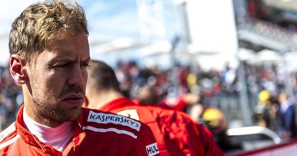 Foto: Sebastian Vettel durante el pasado GP de Estados Unidos. (Ferrari)