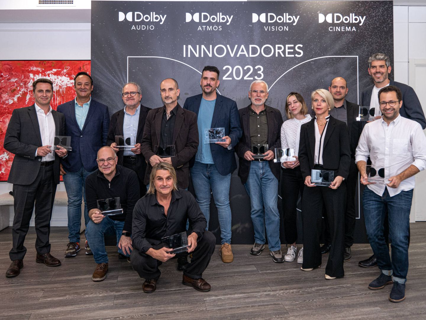 Los galardonados por Dolby.  Foto: Dolby