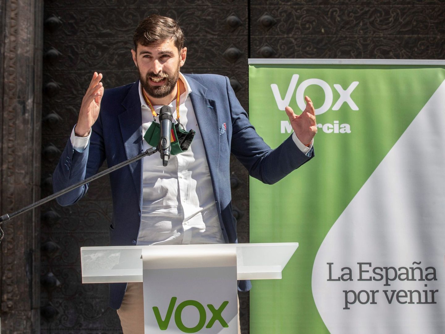 José Ángel Antelo, en un acto de Vox. (EFE/Marcial Guillén)