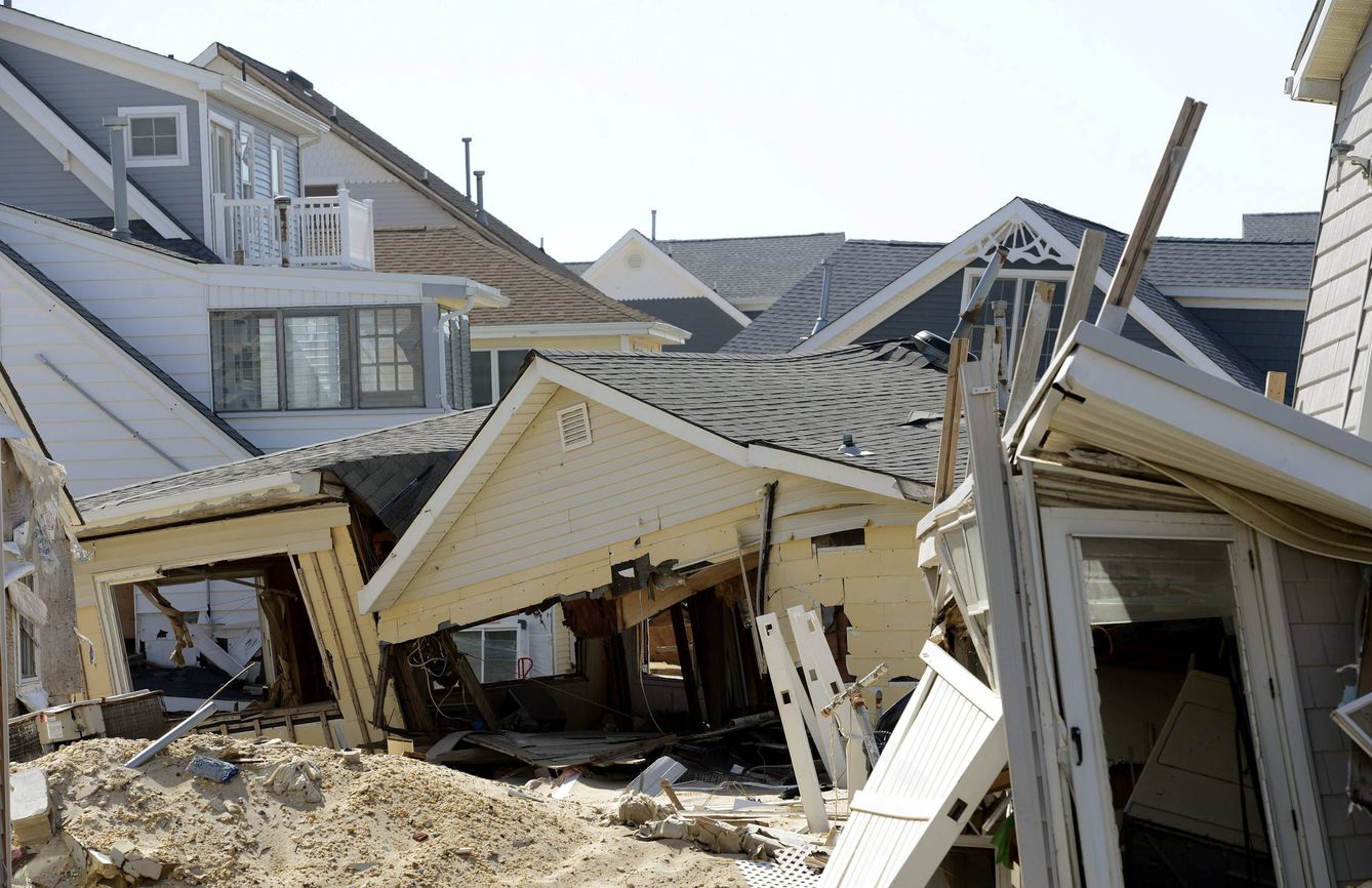 Casas derruidas por el huracán Sandy (EFE)