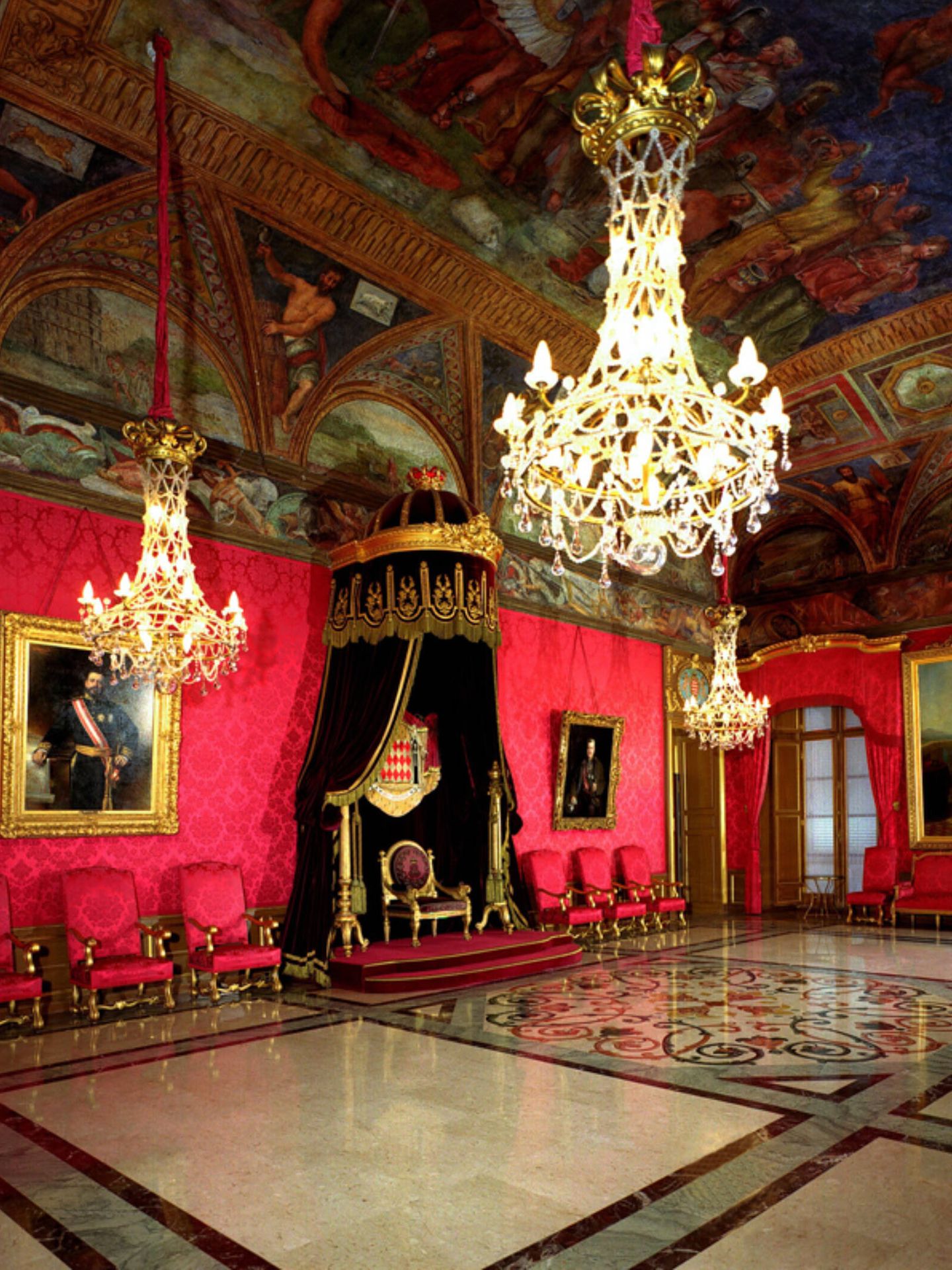 Vista general del Salón del Trono. (Cortesía/Palais de Monaco)