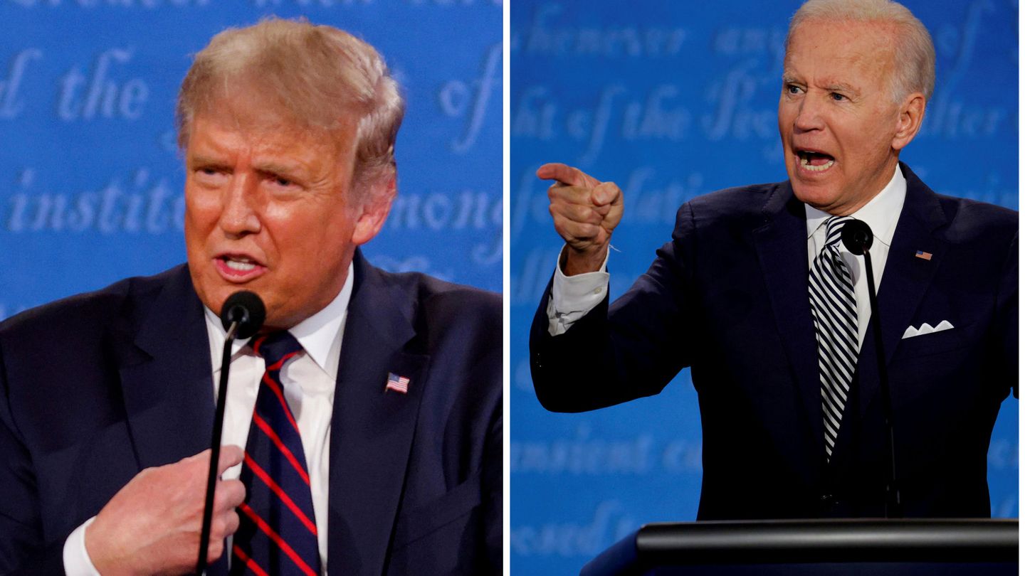 Primer debate Trump-Biden. (Reuters)
