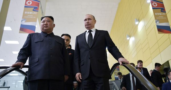 Foto: Vladimir Putin durante su encuentro con Kim Jong Un en Vladivostok, Rusia. (Reuters)  