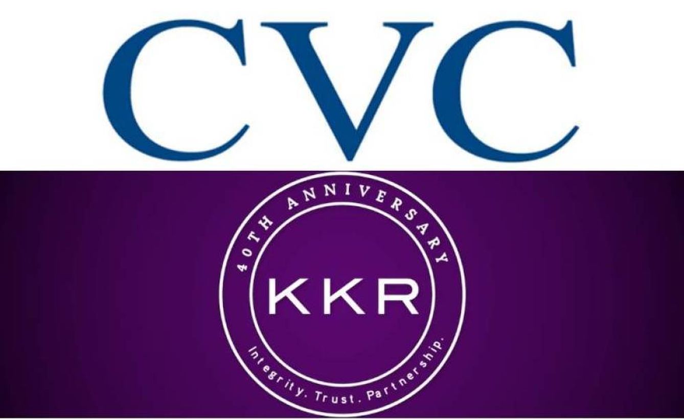 Logos de CVC y KKR. (EC)