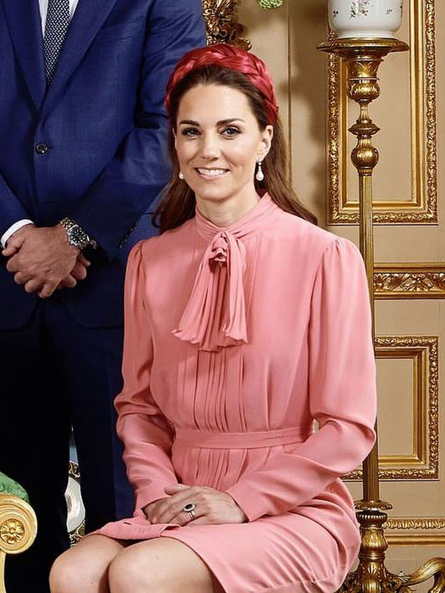 Kate Middleton con los pendientes de Lady Di. (Instagram)