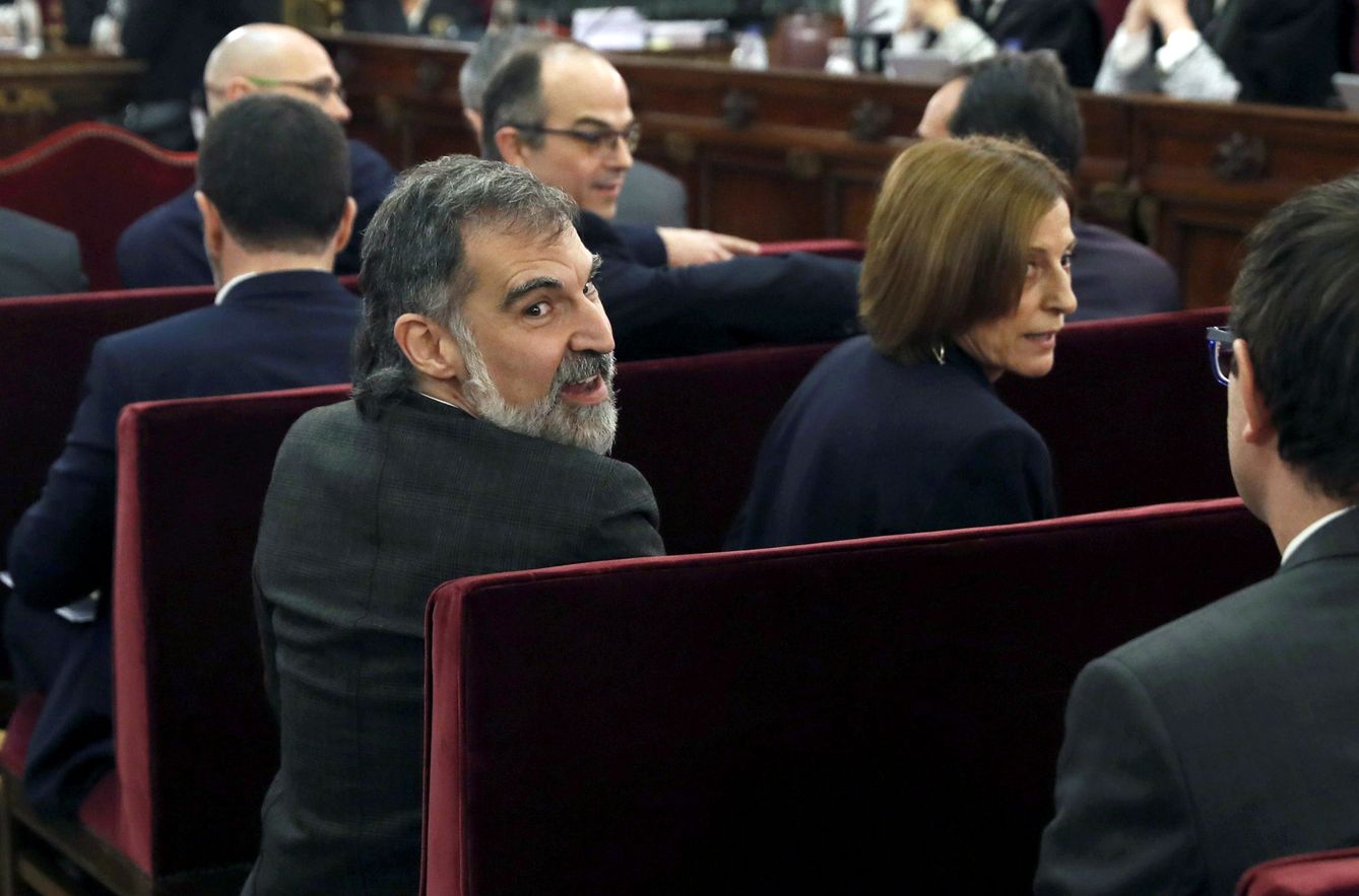 Jordi Cuixart en el banquillo del Supremo. (Reuters)