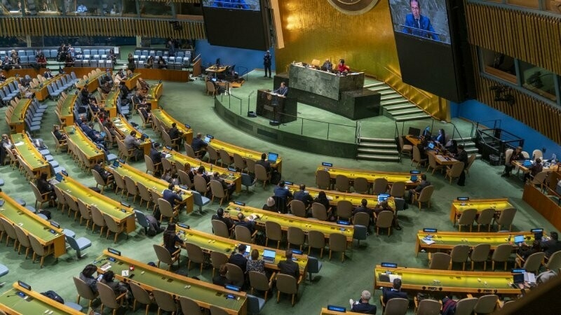 Foto de Una abrumadora mayoría de 143 Estados pide su integración en la ONU