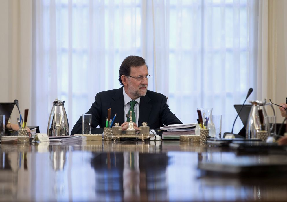 Foto: Mariano Rajoy, en la primera reunión del Consejo de Ministros tras las vacaciones. (Efe)