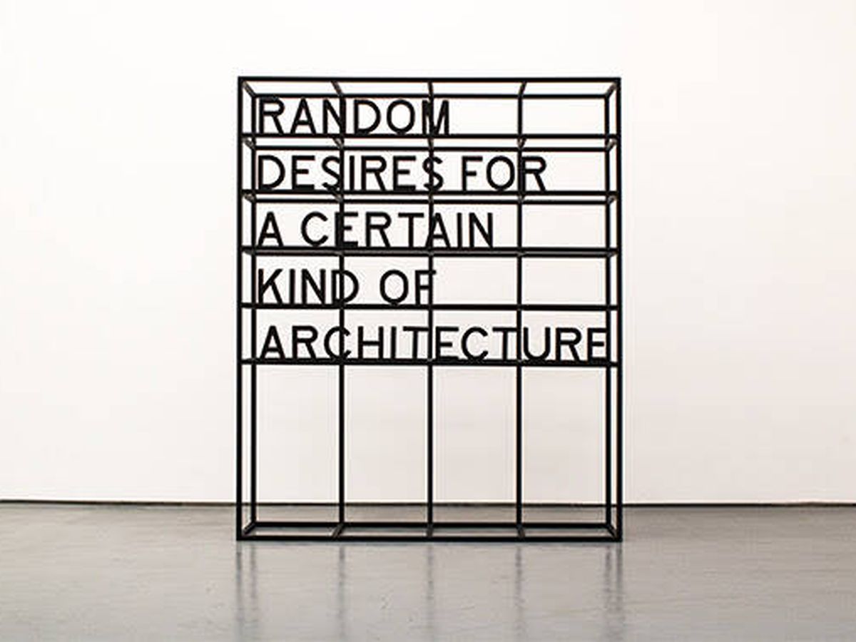 Foto:  'Random Desires for a Certain Kind of Architecture', de Joël Andrianomearisoa, en la galería Sabrina Amrani  