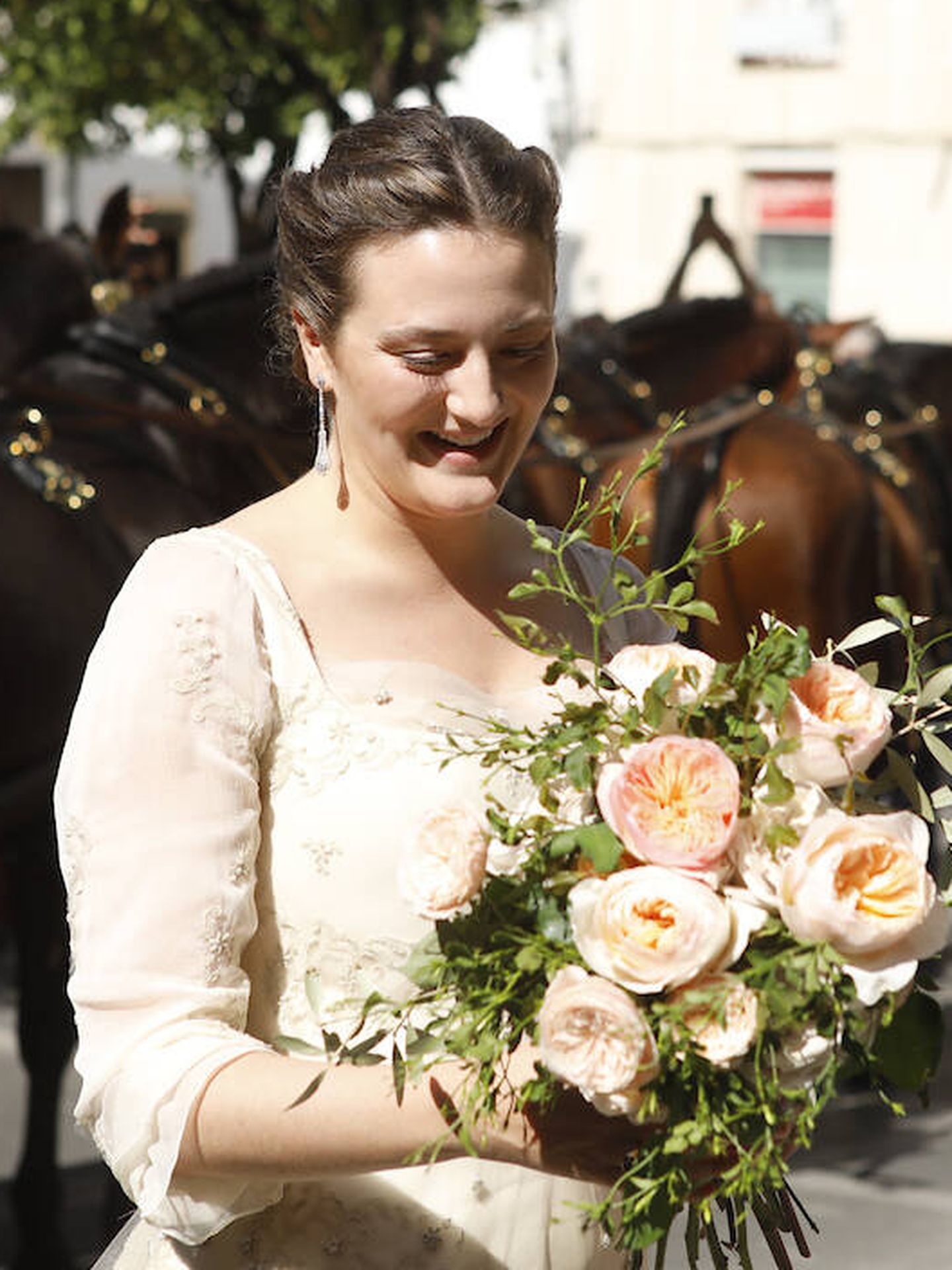  Victoria de Medinaceli, el día de su boda. (LP)
