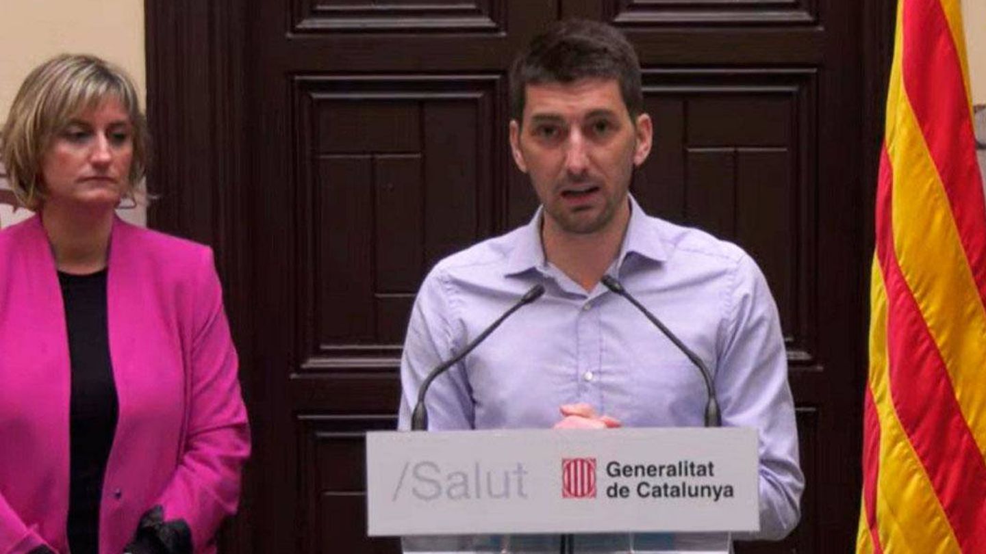Oriol Mitjà, en una comparecencia técnica junto a la 'consellera' de Salud, Alba Vergés. (Generalitat)