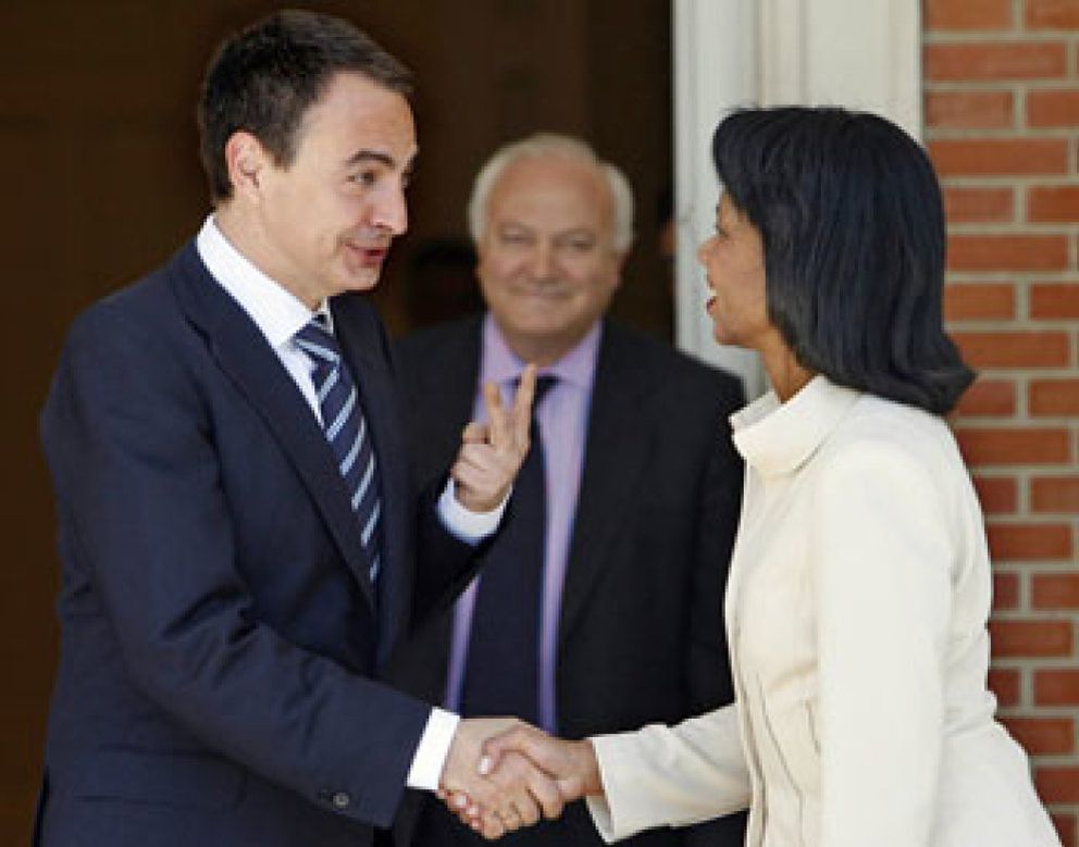Foto: Rice llega a España y critica al Gobierno por Cuba