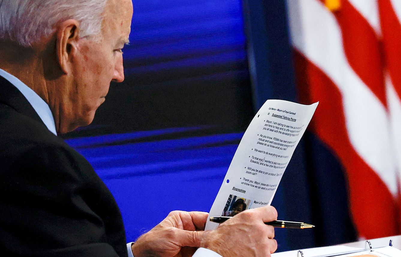 Biden actualiza la situación del huracán Ida. (Reuters)
