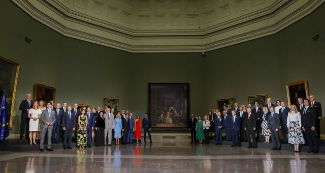 Foto de familia de los jefes de Estado y jefes de Gobierno. (EFE/Ballesteros) 