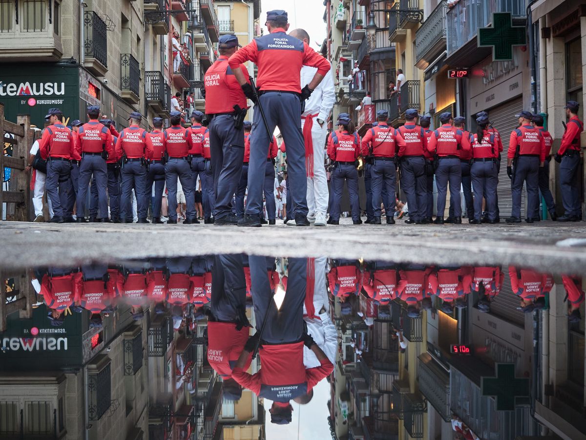 Foto: Agentes de la Policía Foral de Navarra en imagen de archivo. (Europa Press/Eduardo Sanz) 