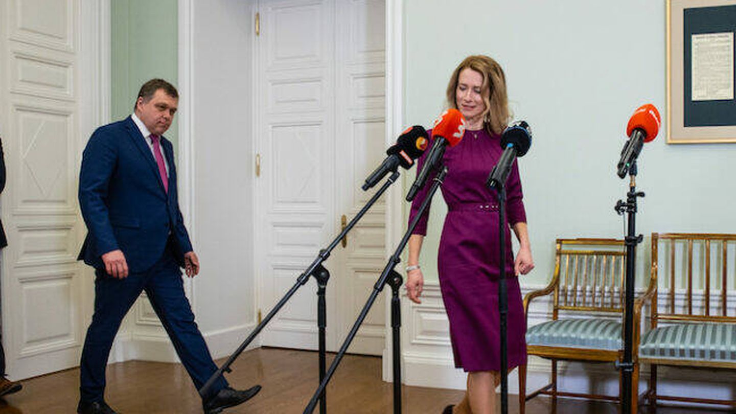 La Primera Ministra Kaja Kallas salió de la primera ronda de conversaciones de la coalición postelectoral con un mensaje funesto: es necesario un ajuste presupuestario. (Jaanus Lensment, Delfi Meedia)