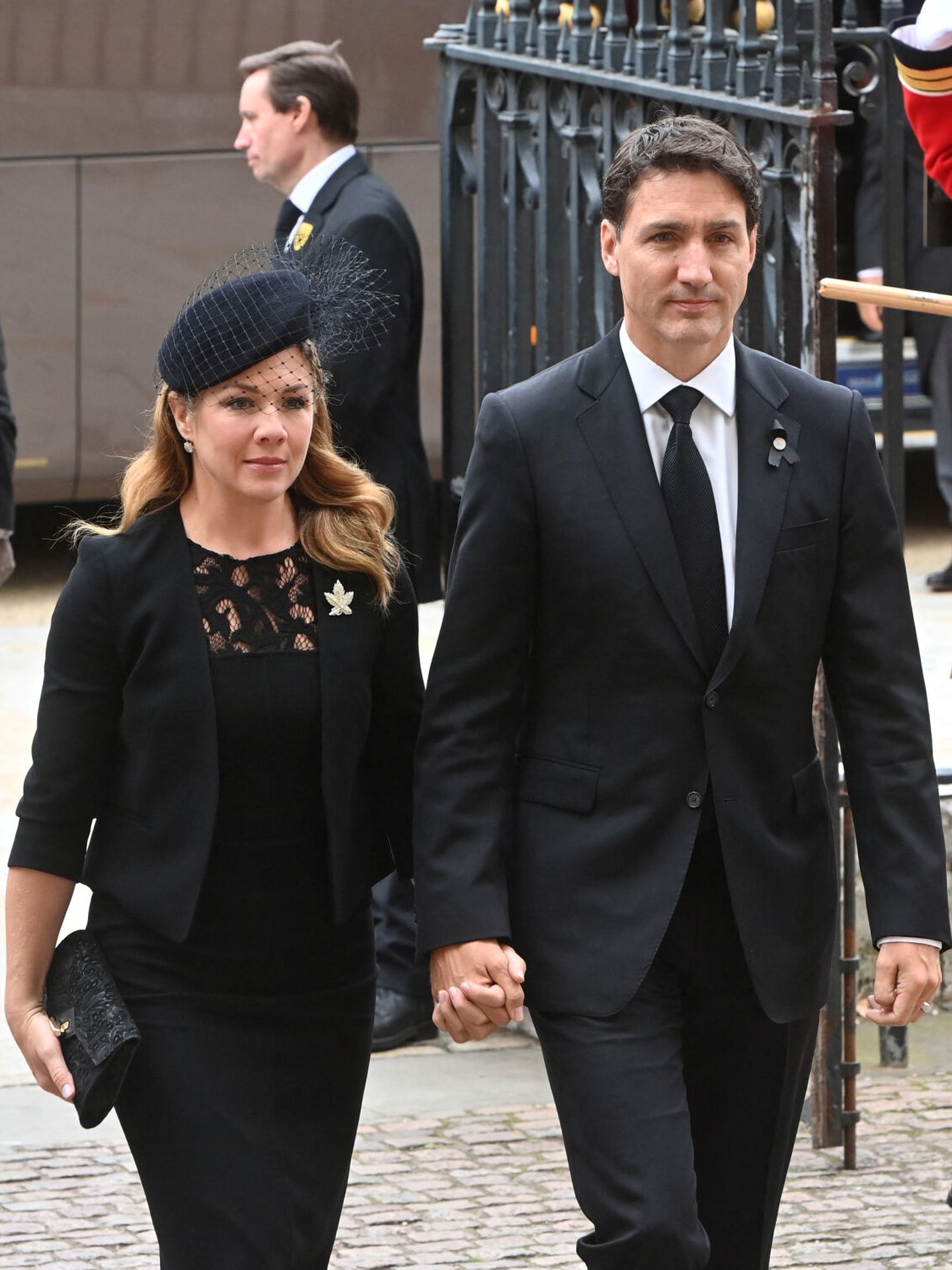 El primer ministro canadiense, Justin Trudeau, y su mujer, Sophie Grégoire Trudeau. (Reuters/Pool/Geoff Pugh)
