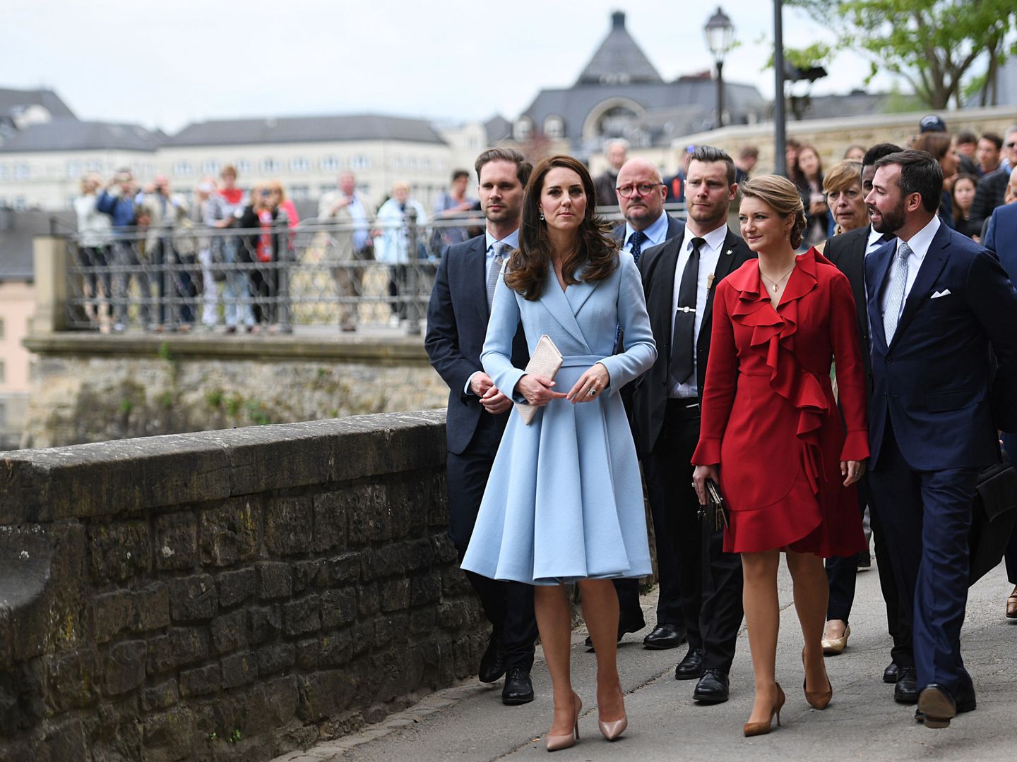 La princesa Stephanie junto a Kate Middleton, en una imagen de archivo. (Reuters)