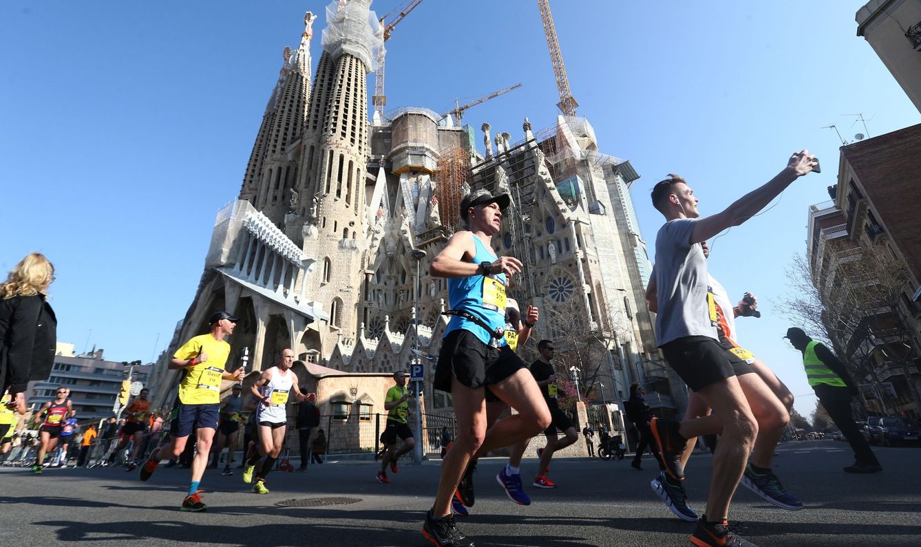 Imagen de la maratón de Barcelona (EFE)