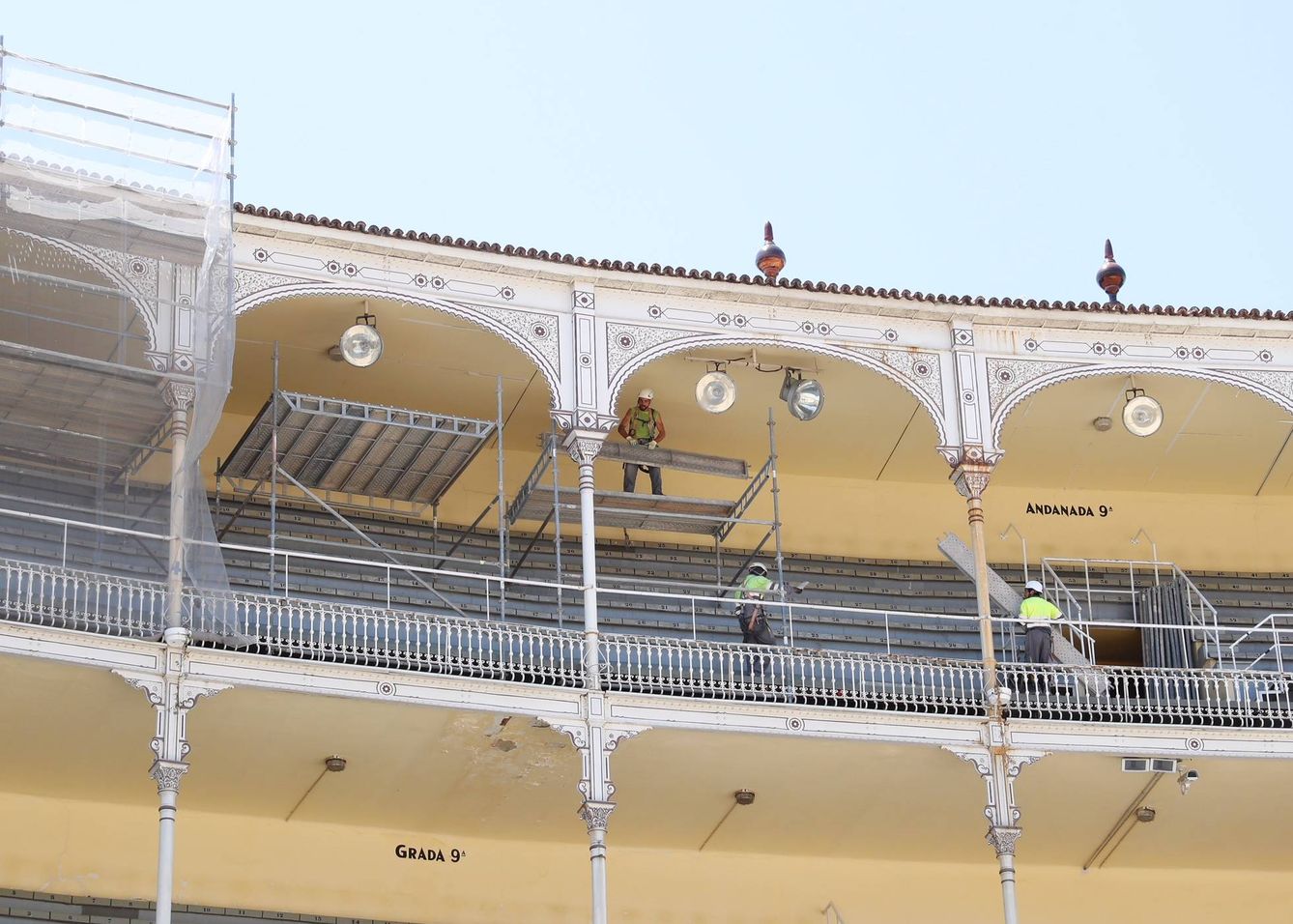 Las obras ya han comenzado en la plaza de Las Ventas.