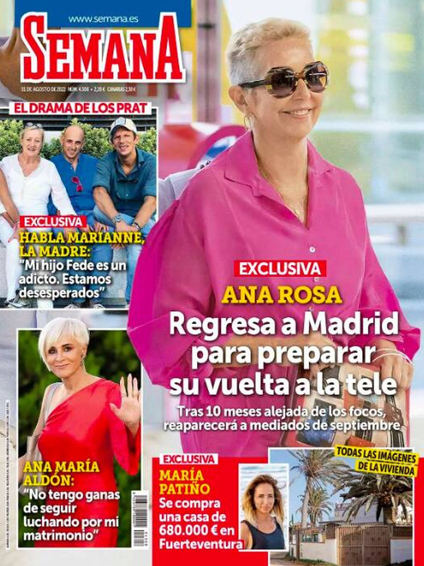 Ana Rosa Quintana, en la portada de 'Semana'.