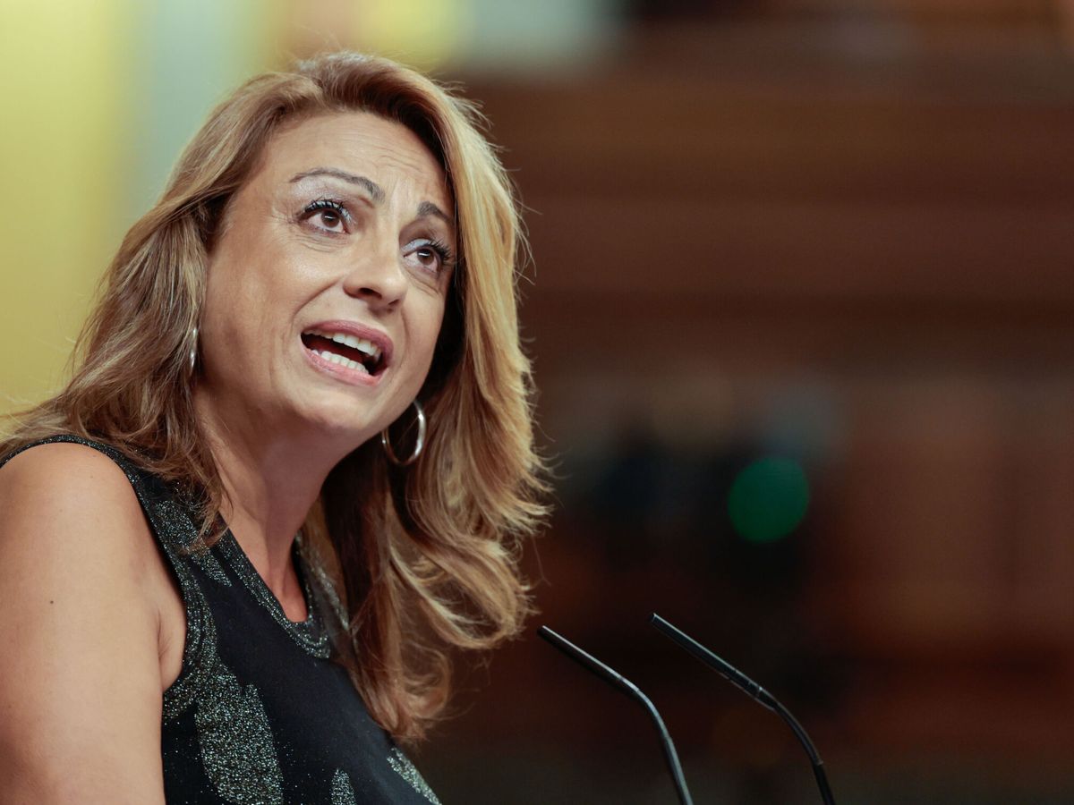 Foto: Cristina Valido, diputada de Coalición Canaria, en la tribuna del Congreso. (EFE/Sergio Pérez)