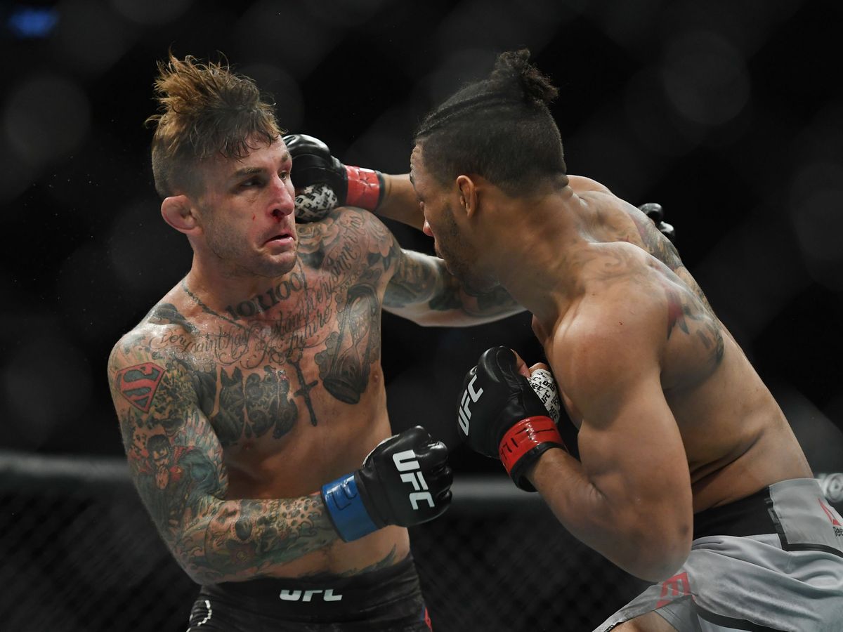 Foto: Kevin Lee golpea a Gregor Gillespie durante el UFC 244 celebrado el pasado noviembre. (USA TODAY Sports)