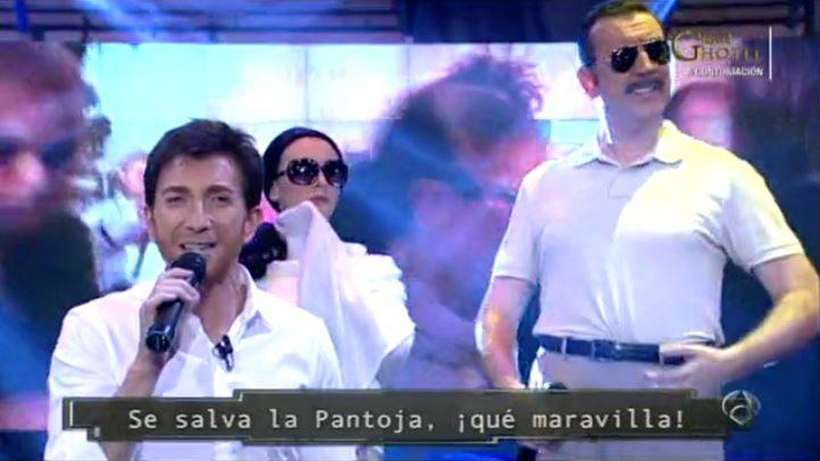 Foto: Pablo Motos canta el 'rap de la Pantoja culpable'.
