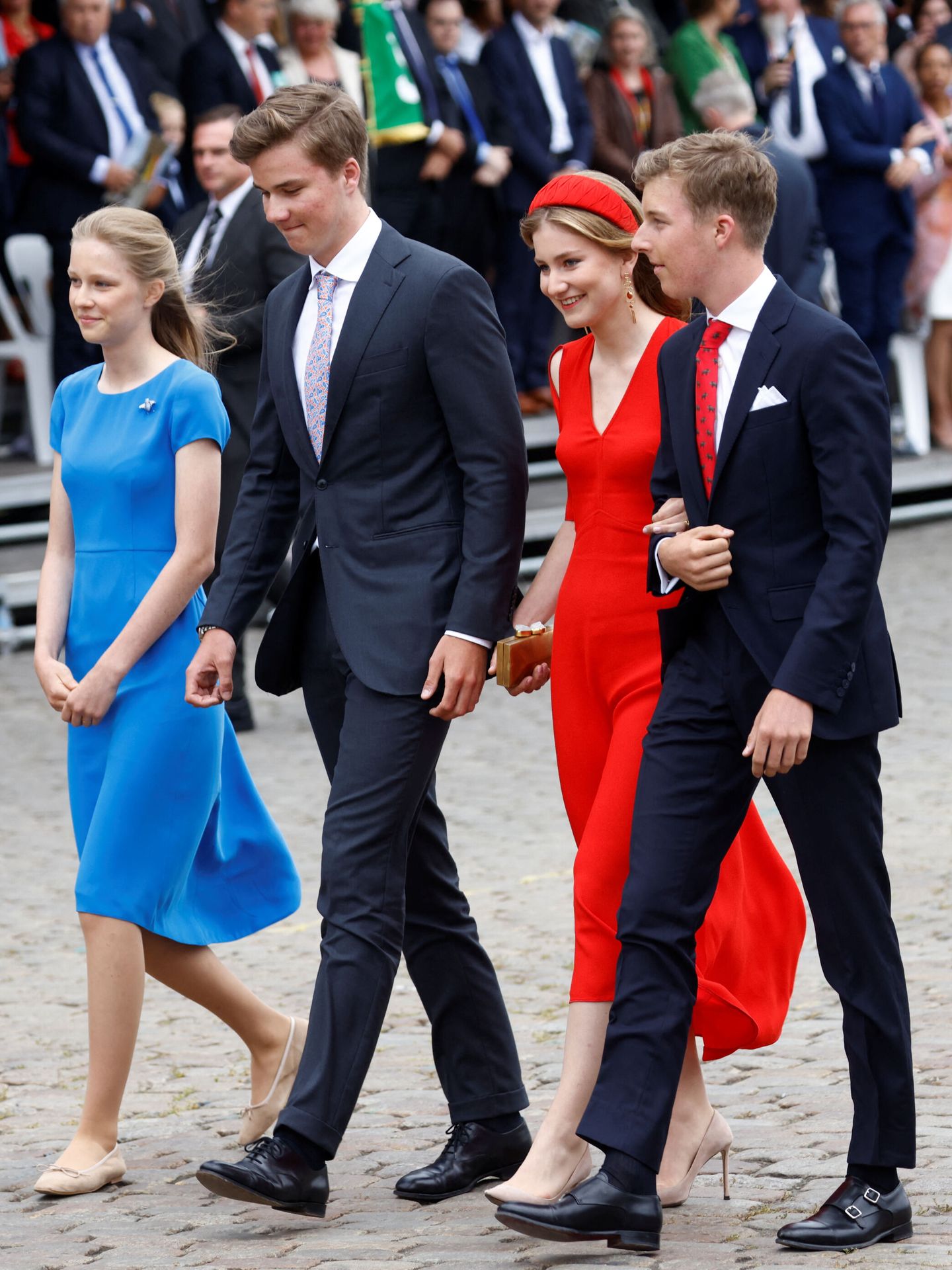 Los príncipes belgas celebran el Día Nacional. (EFE/Lecocq)