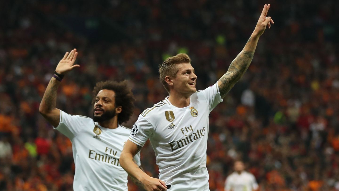 Kroos celebra el gol marcado al Galatasaray. (EFE)