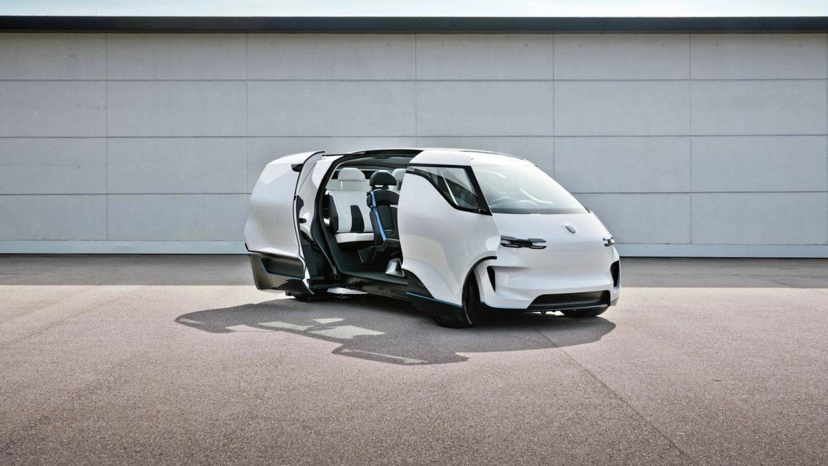 Porsche diseña una furgoneta autónoma para uso familiar 