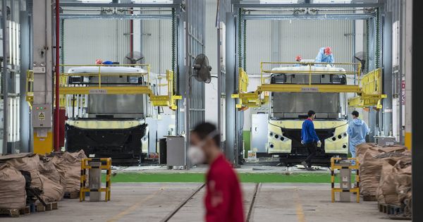 Foto: La principal fábrica de autobuses eléctricos de BYD, la empresa que más produce en todo el mundo. (Z. Aldama)