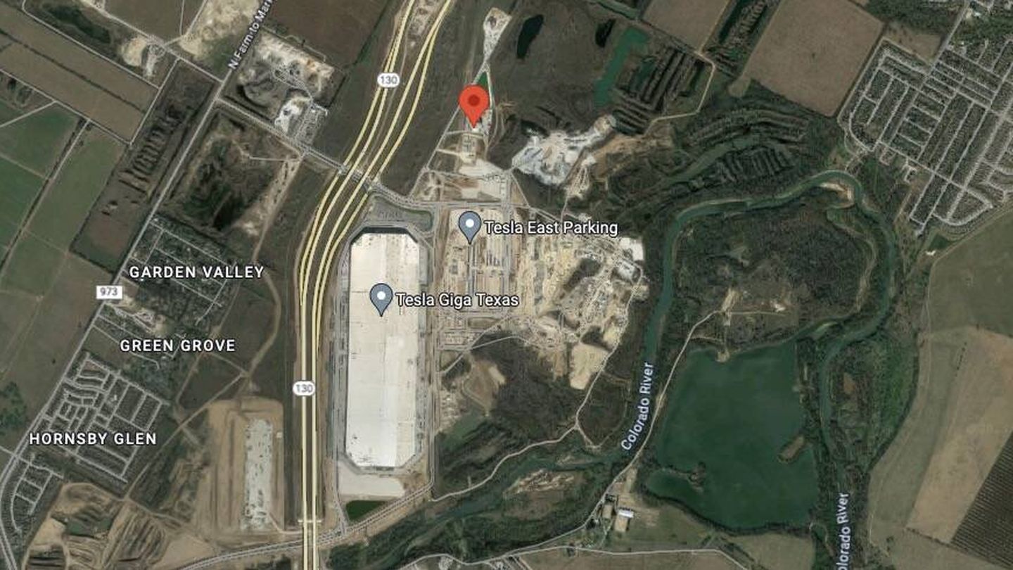 Tesla indicó que el ‘Giga Water Loop’ estará en el 13101 Tesla Rd, en Austin. (Google)