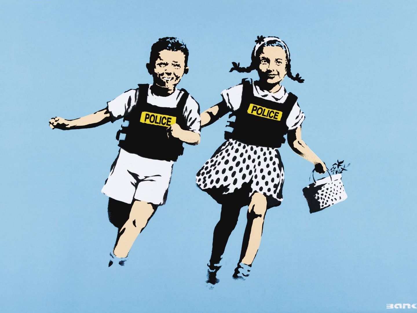 Serigrafía de Banksy a subasta en Sotheby's.