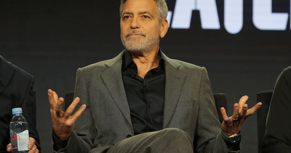 Foto: Clooney, promocionando su nueva serie. (Getty)