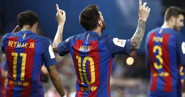 Foto: Messi volvió a ser el indiscutible líder del Barcelona. (EFE)