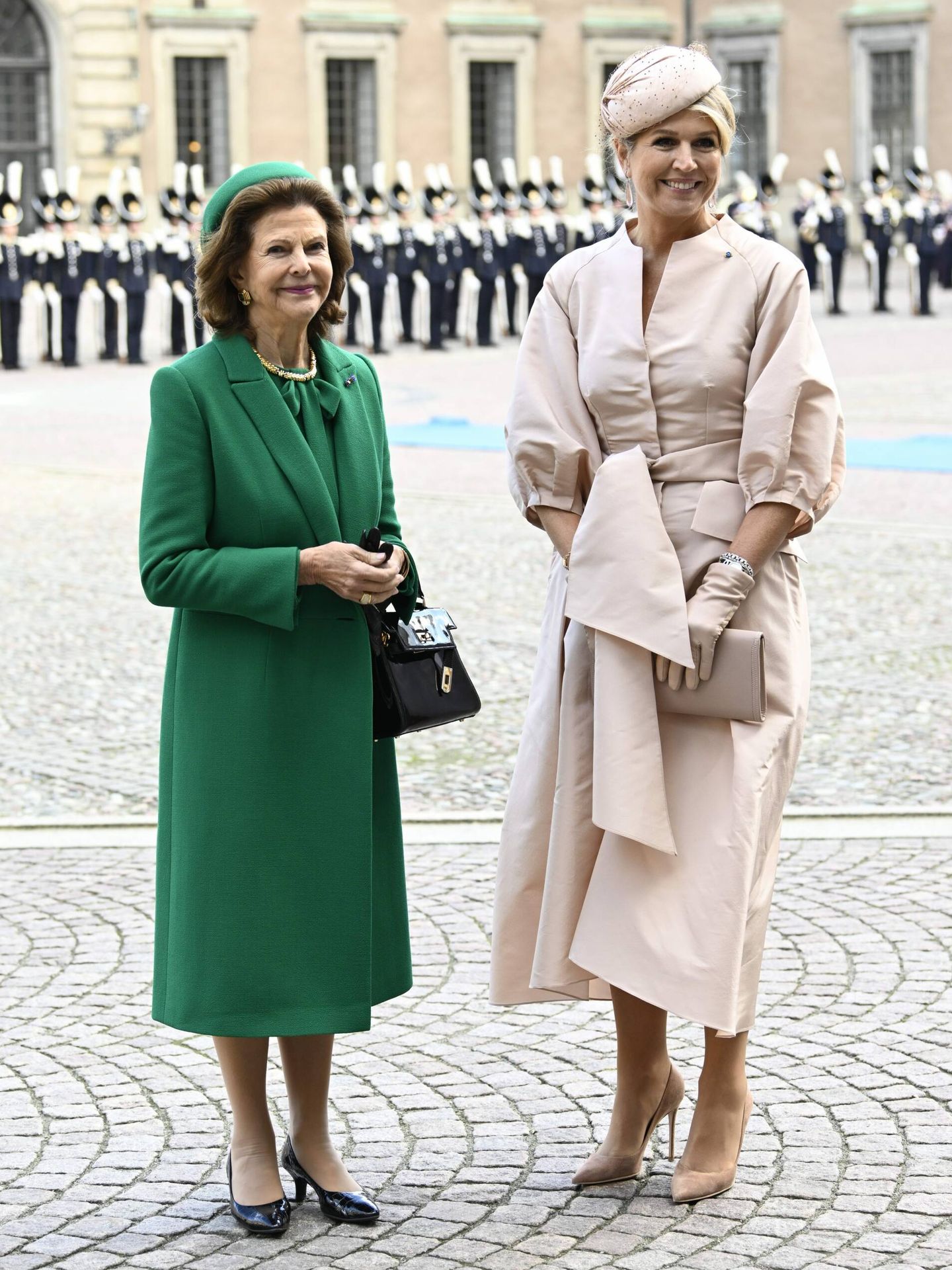  Máxima de Holanda y Silvia de Suecia, en el Palacio Real. (CP)