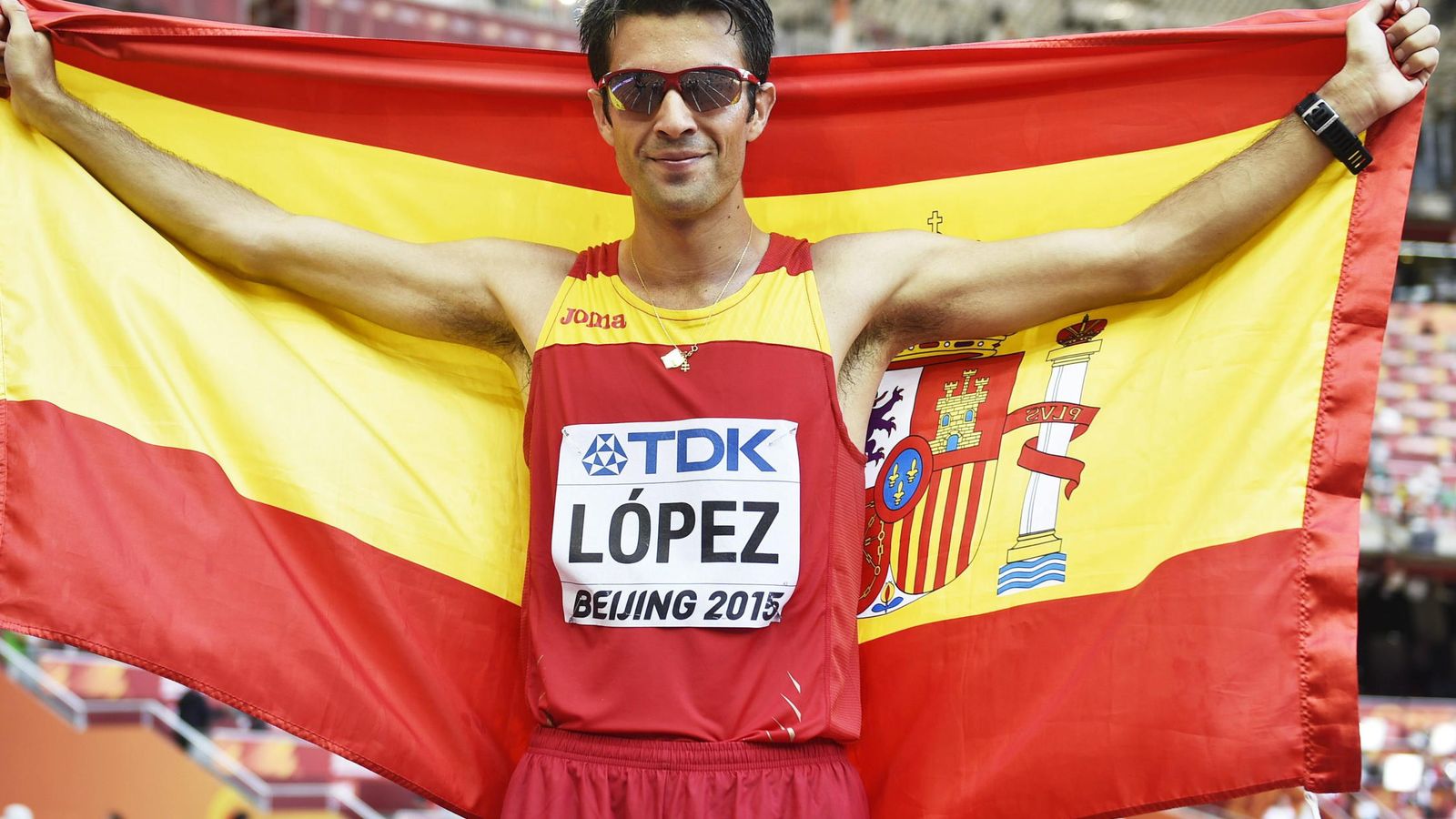 Foto: Miguel Ángel López consiguió el oro en la prueba de los 20 kilómetros marcha.