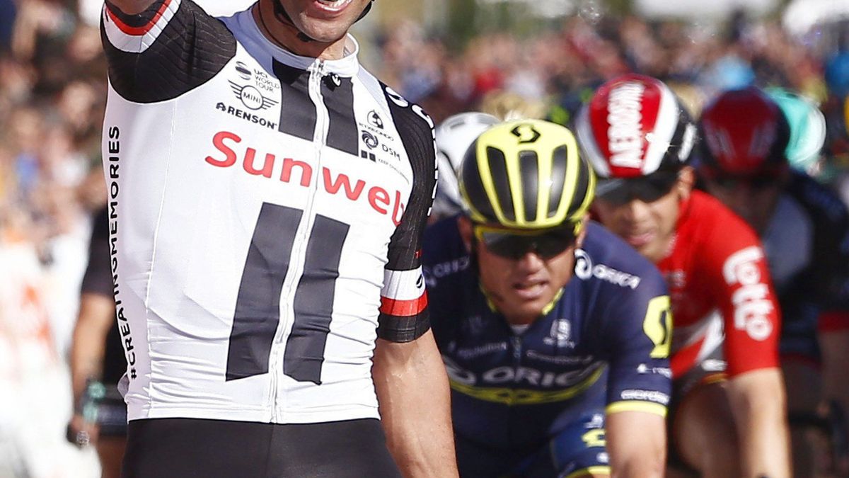 Matthews triunfa en un final lleno de incidencias y estrena la Vuelta al País Vasco