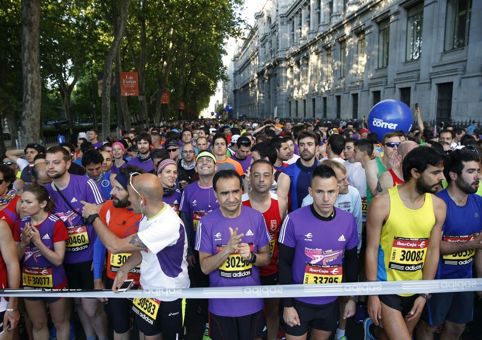 Foto: 29.000 corredores han tomado Madrid (Efe).