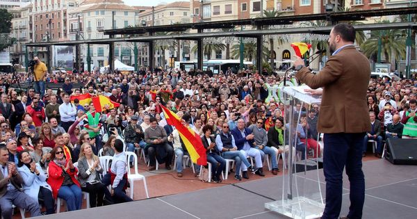 Foto: Acto electoral de Vox en Málaga (Efe)