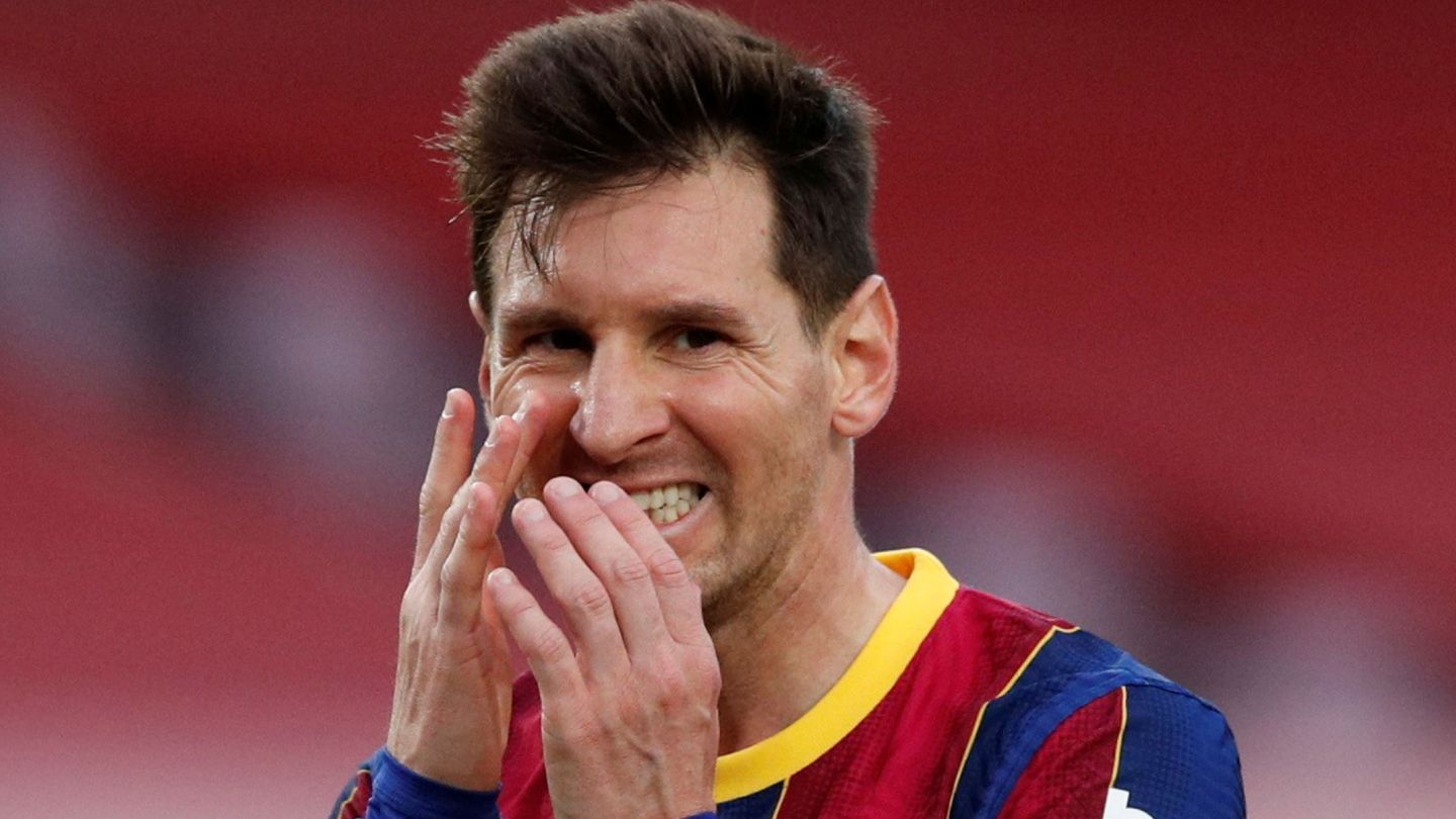 Messi se lamenta tras el 1-2 del Celta. (Reuters)