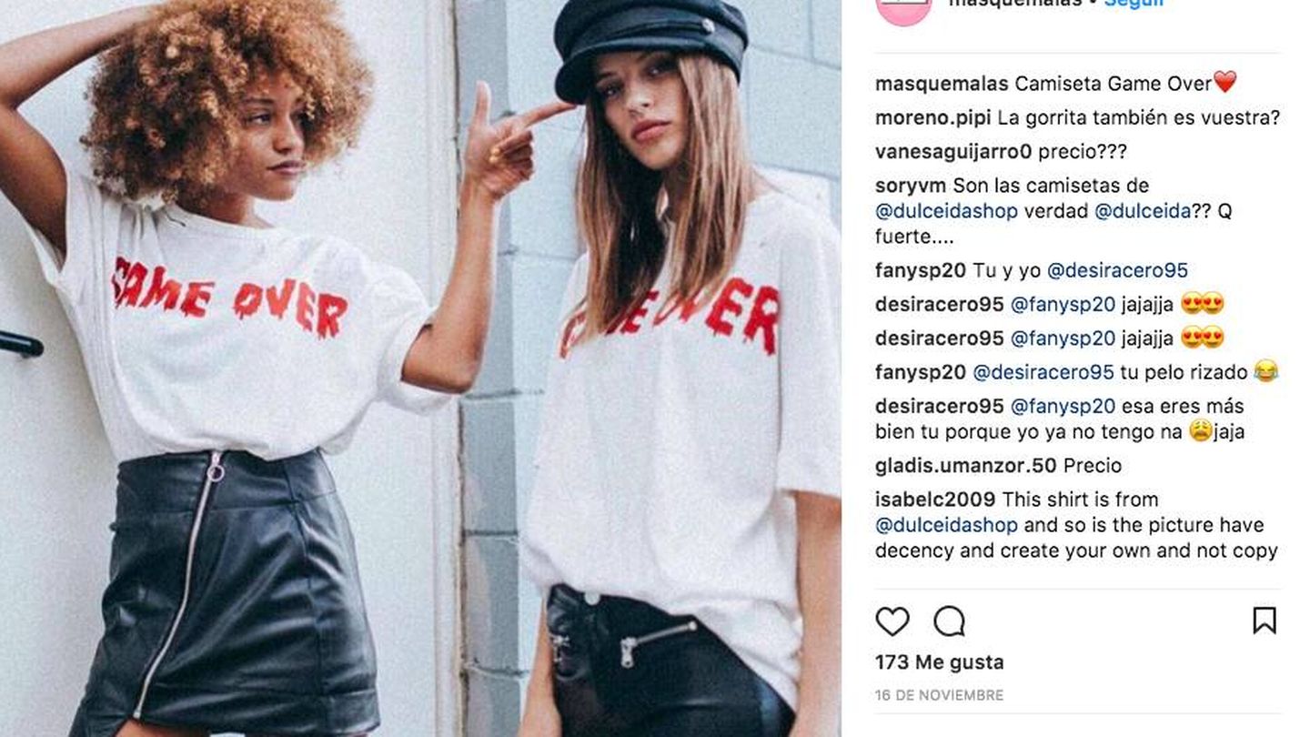 La fotos de la firma de Dulceida que Más que Malas ha subido a su Instagram como si fuera propia, según cuenta Anna Pascual.