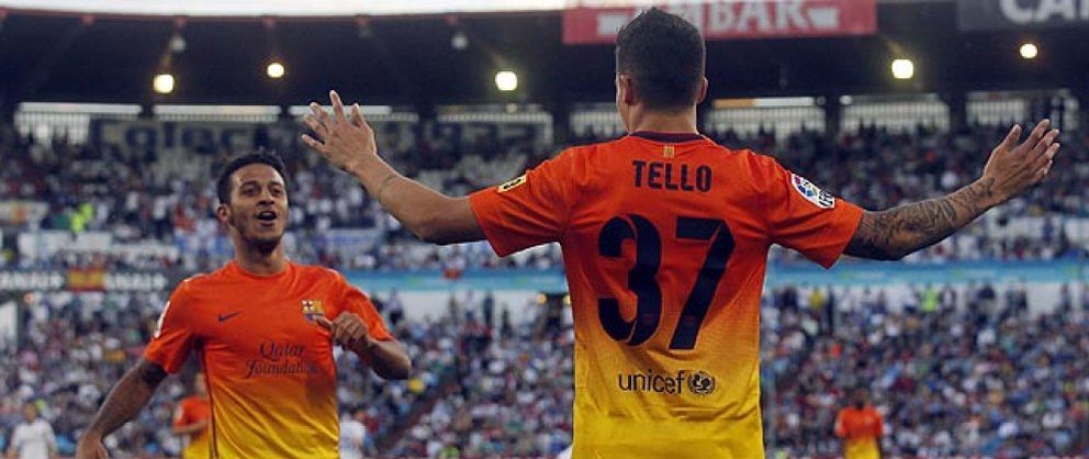 Foto: Thiago y Tello demuestran que el 'plan B' del Barcelona también funciona