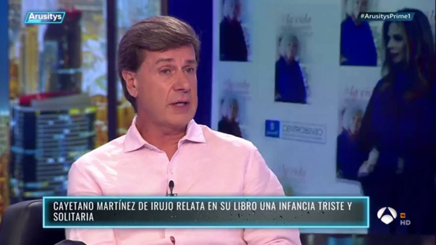 Cayetano Martínez de Irujo, uno de los famosos entrevistados por Arús. (Atresmedia)