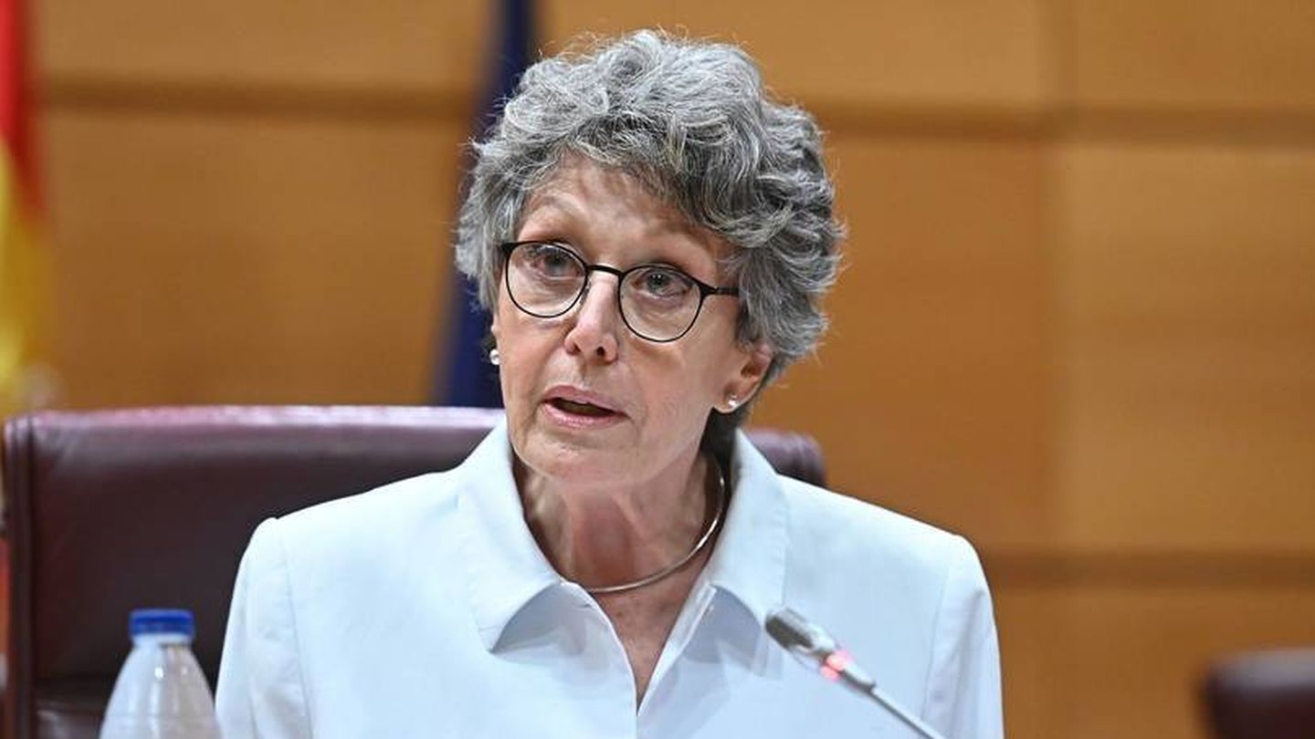 Rosa María Mateo, en una reciente comparecencia parlamentaria.